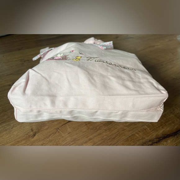 One Left! MARRONCREAM-VERY RARE (NWT) Zipped Pink Canvas Tote Bag with a Ribbon. - Picture 5 of 16
